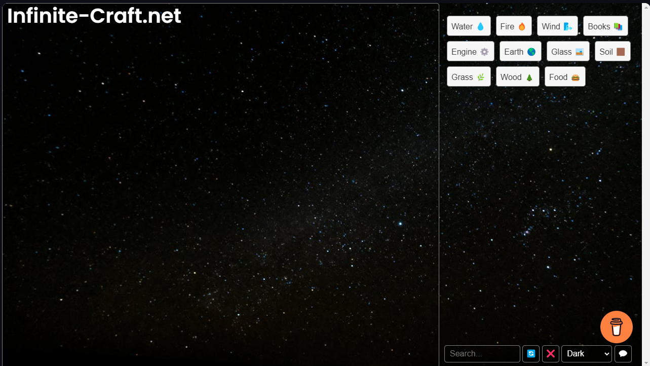 infinite craft gameplay 1